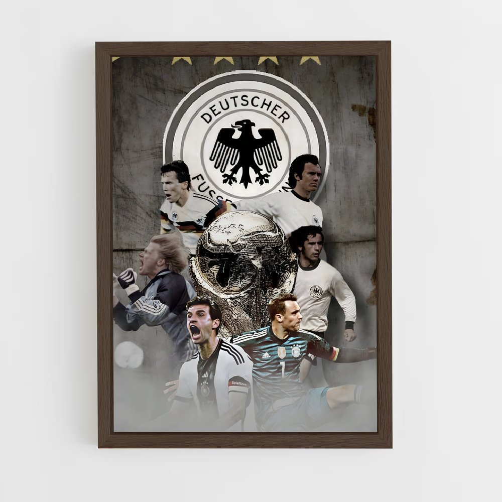 ap-germany national football team-4 cadre Bois foncé