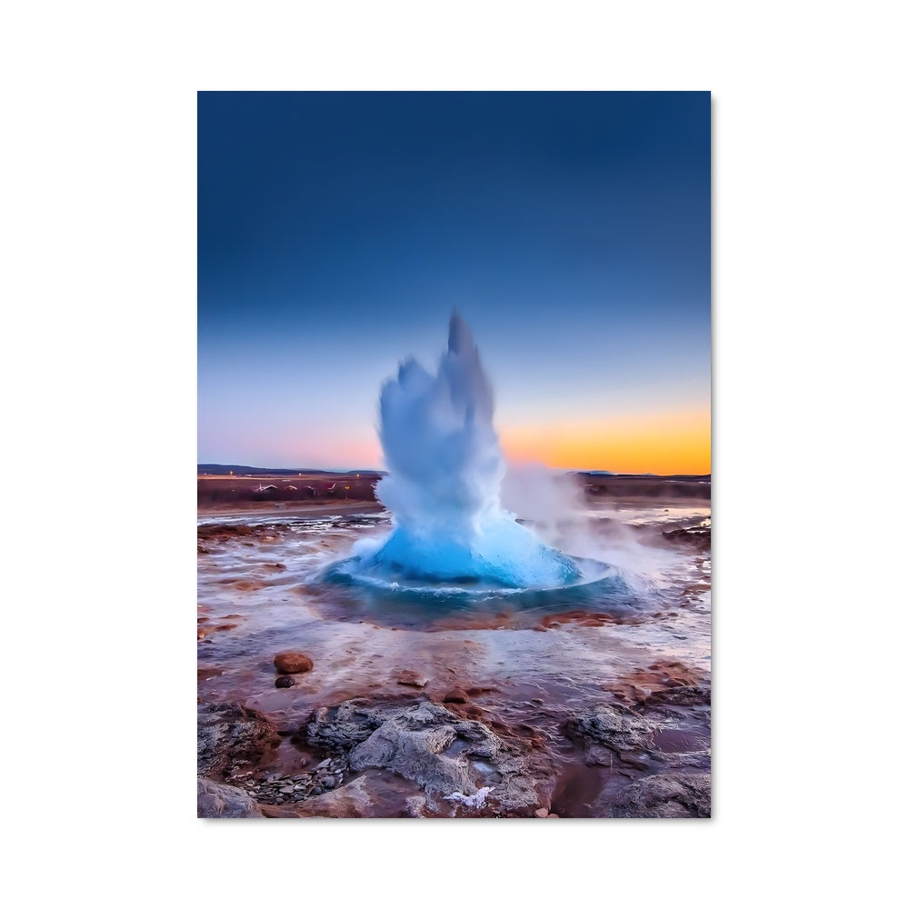 Poster Geysir Éruptif