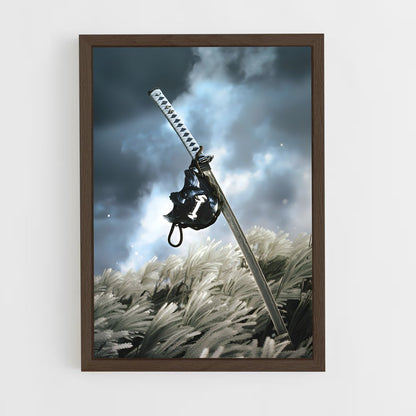 ap-ghost of tsushima-2 cadre Bois foncé