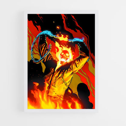 ap-ghost rider johnny blaze-1 cadre Blanc