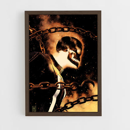 ap-ghost rider johnny blaze-11 cadre Bois foncé