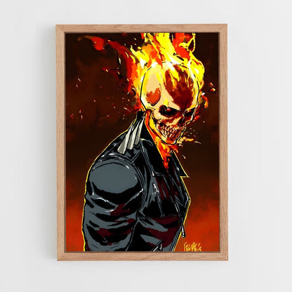 ap-ghost rider johnny blaze-2 cadre Bois clair