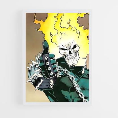 ap-ghost rider johnny blaze-5 cadre Blanc