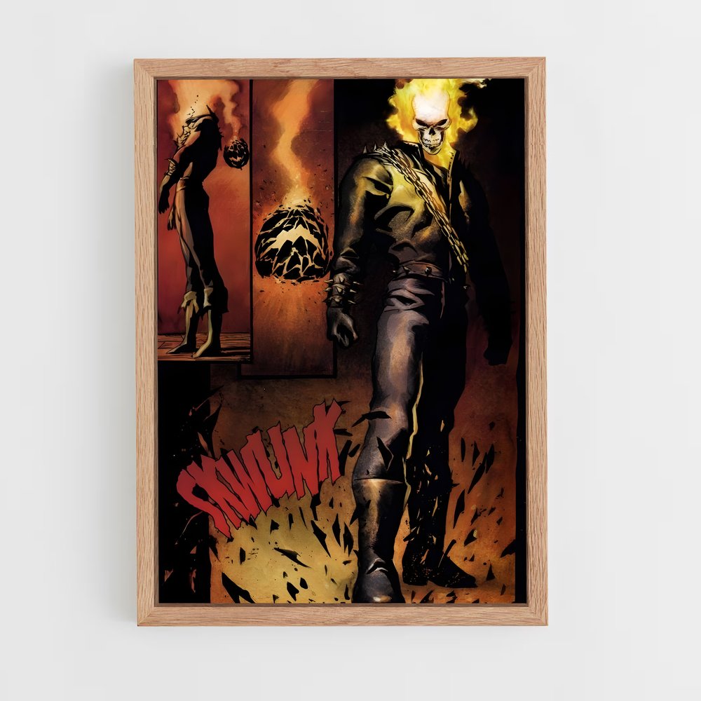 ap-ghost rider johnny blaze-8 cadre Bois clair