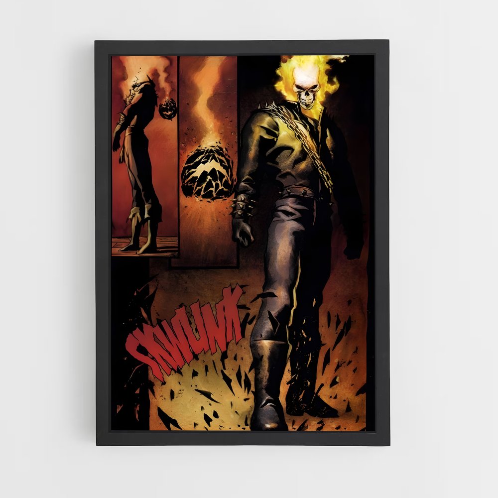 ap-ghost rider johnny blaze-8 cadre Noir