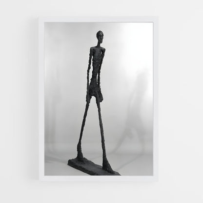 ap-giacometti walking man-1 cadre Blanc
