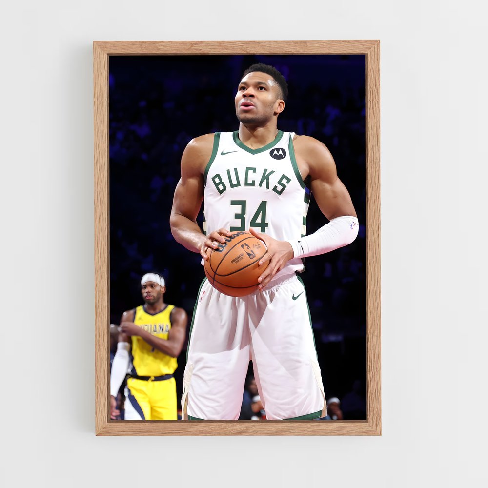 ap-giannis antetokounmpo-1 cadre Bois clair