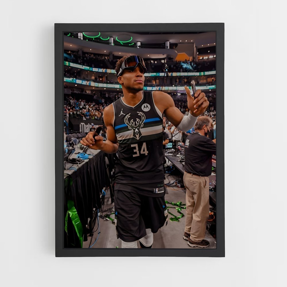 ap-giannis antetokounmpo-5 cadre Noir