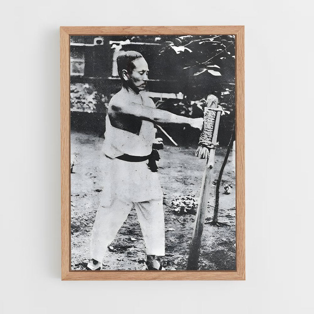 ap-gichin funakoshi-1 cadre Bois clair