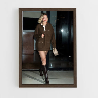 ap-gigi hadid-11 cadre Bois foncé