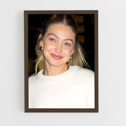 ap-gigi hadid-3 cadre Bois foncé