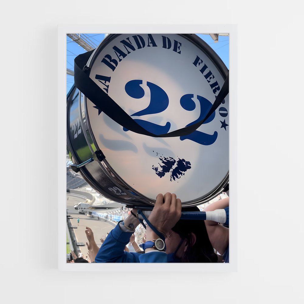 ap-gimnasia y esgrima la plata-3 cadre Blanc