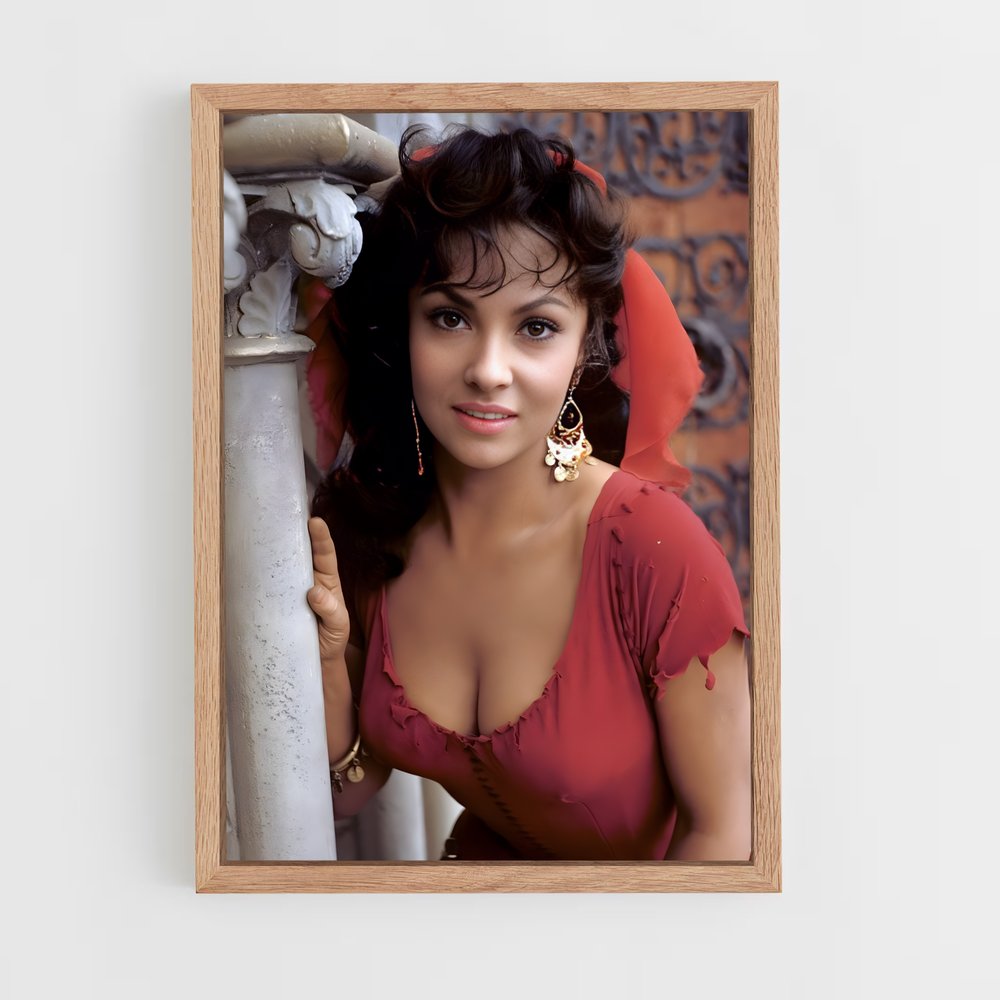ap-gina lollobrigida-5 cadre Bois clair