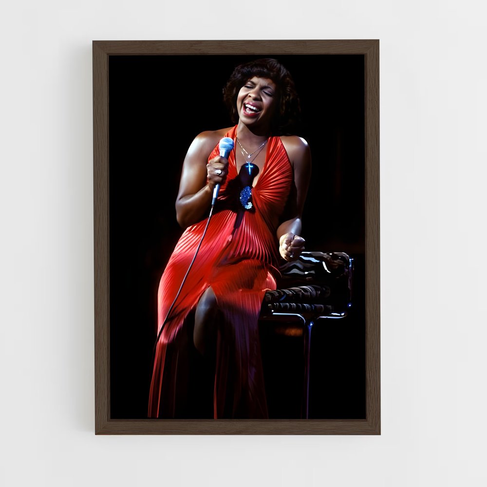 ap-gladys knight-1 cadre Bois foncé