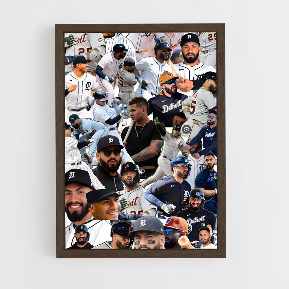 ap-gleyber torres-3 cadre Bois foncé