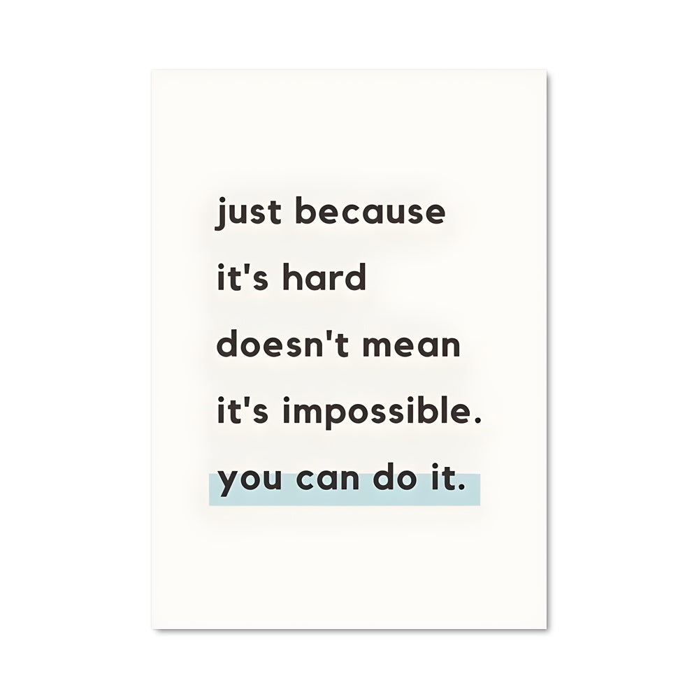Poster Nothing is Impossible