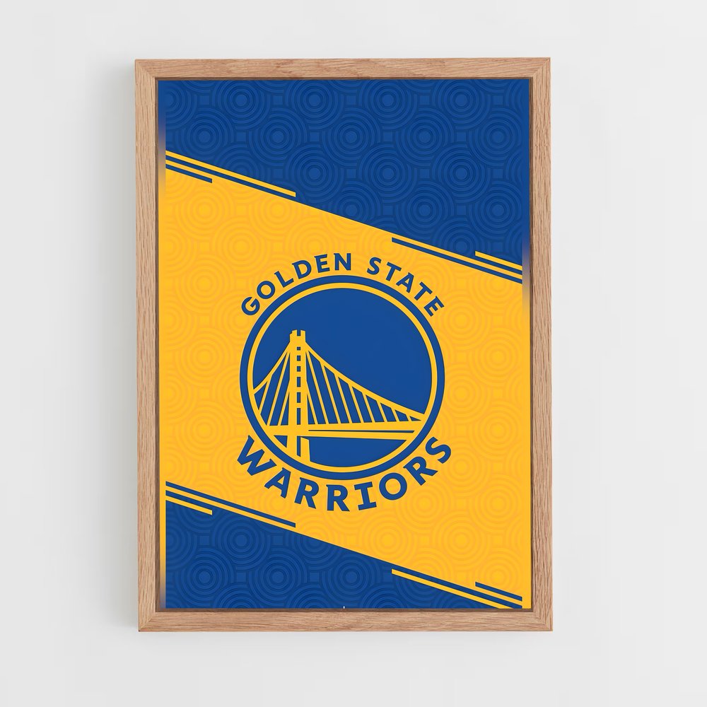 ap-golden state warriors-13 cadre Bois clair