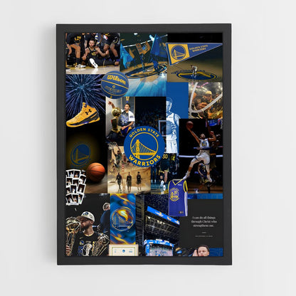 ap-golden state warriors-3 cadre Noir