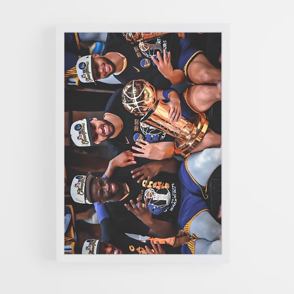 ap-golden state warriors-4 cadre Blanc