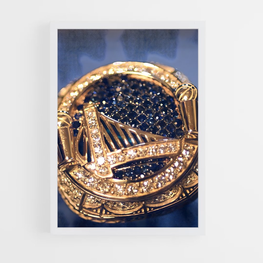 ap-golden state warriors-5 cadre Blanc