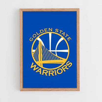 ap-golden state warriors-8 cadre Bois clair