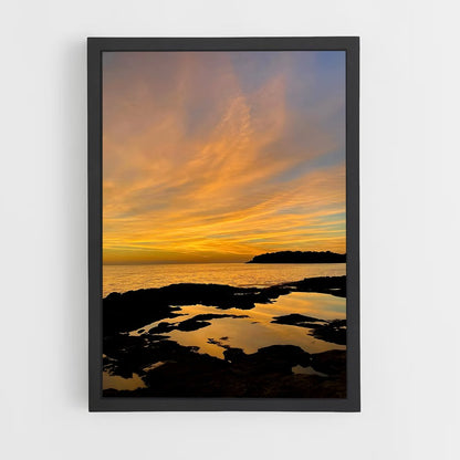ap-golden sunset-8 cadre Noir