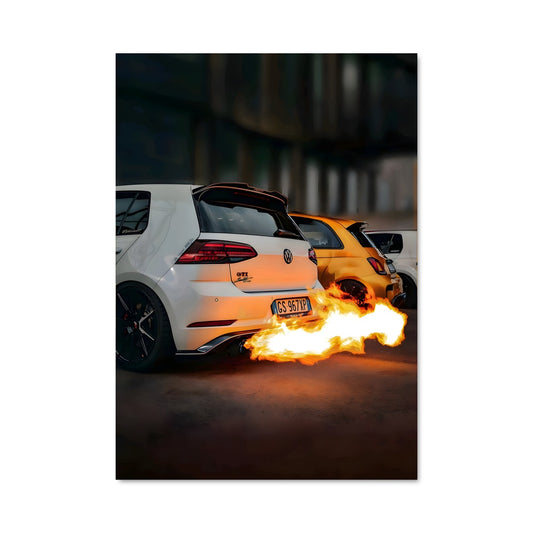 Poster Flammes de Performance