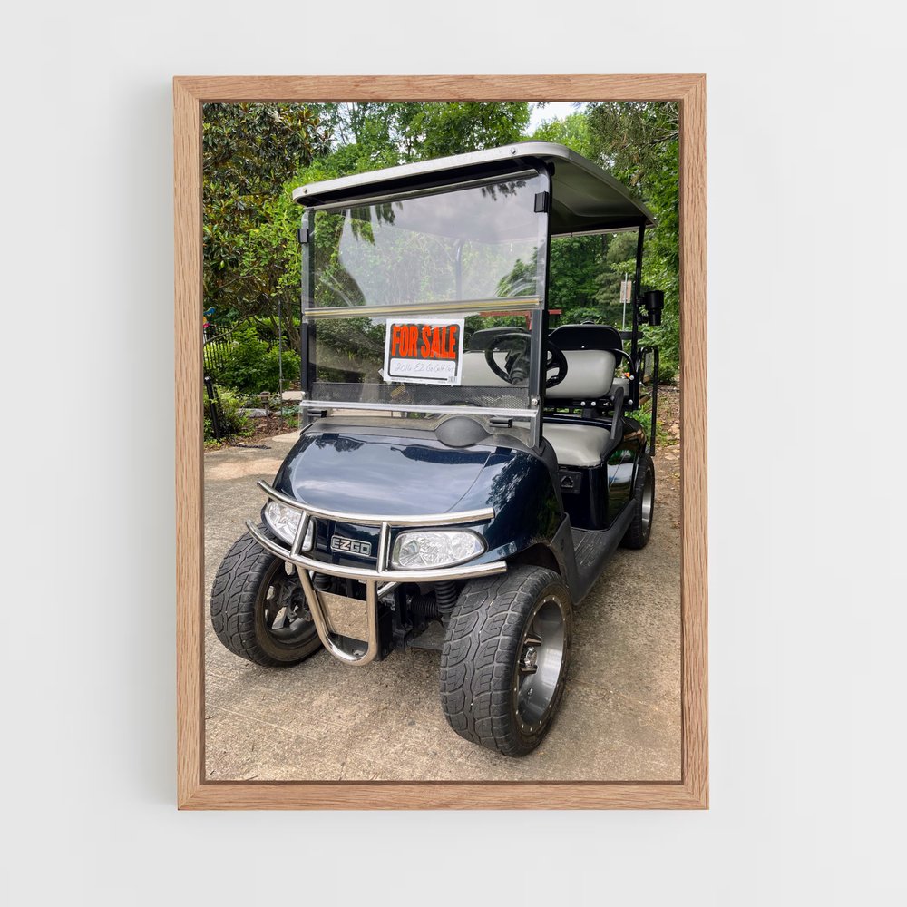 ap-golf cart-1 cadre Bois clair