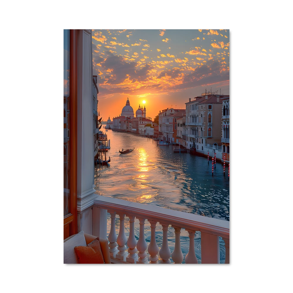 Poster Crépuscule sur le Grand Canal