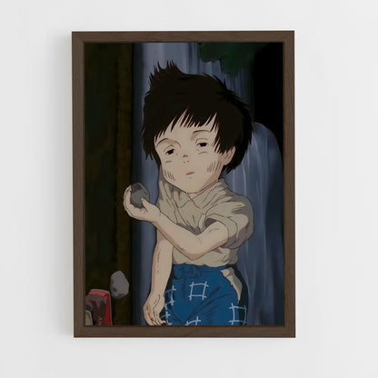ap-grave of the fireflies-7 cadre Bois foncé