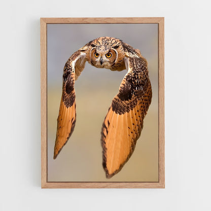 ap-great horned owl-5 cadre Bois clair