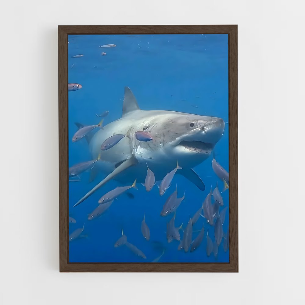 ap-great white shark encounters-3 cadre Bois foncé
