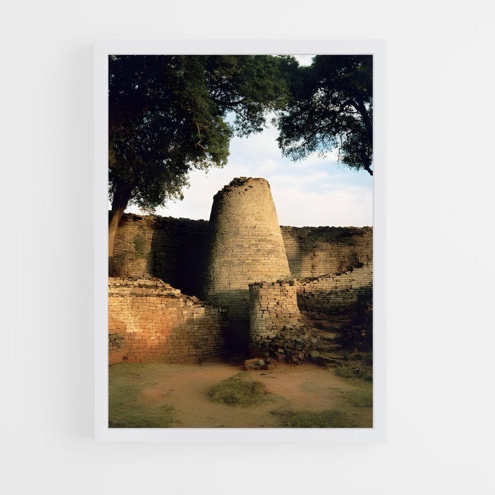 ap-great zimbabwe ruins-4 cadre Blanc