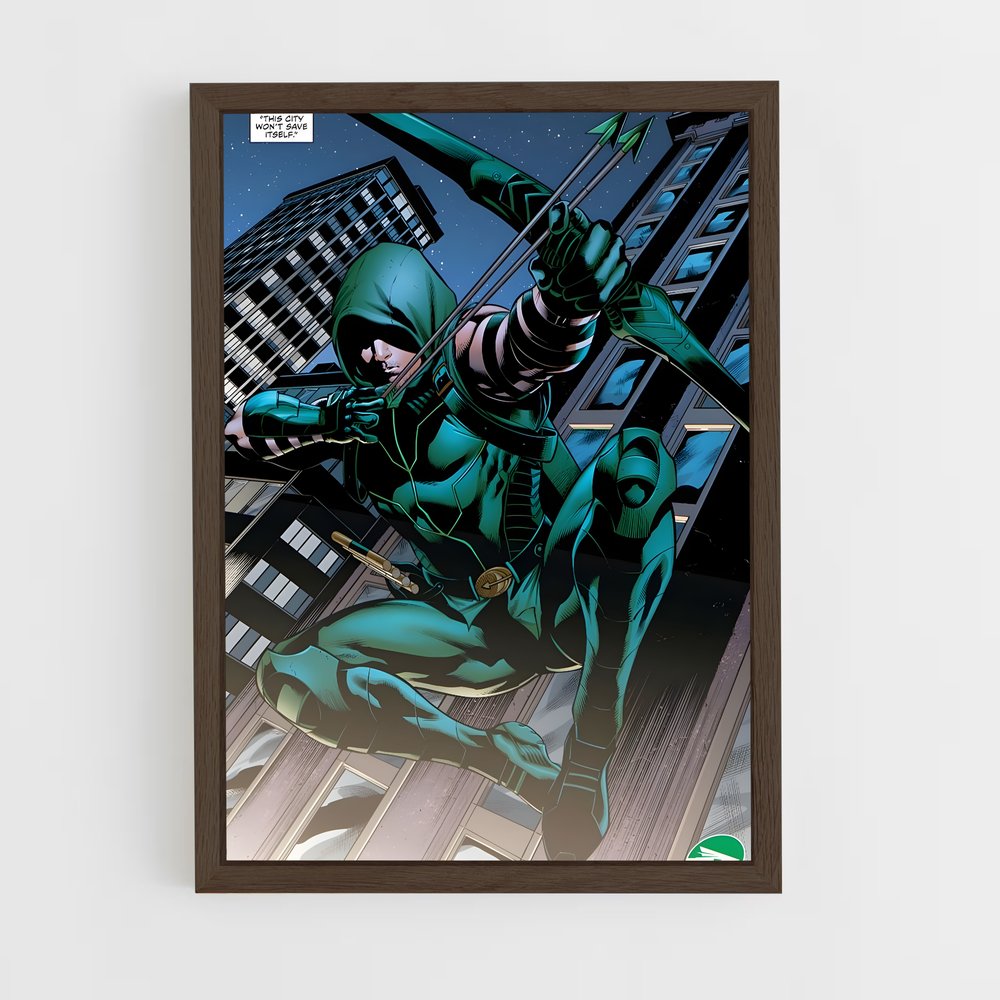 ap-green arrow-7 cadre Bois foncé