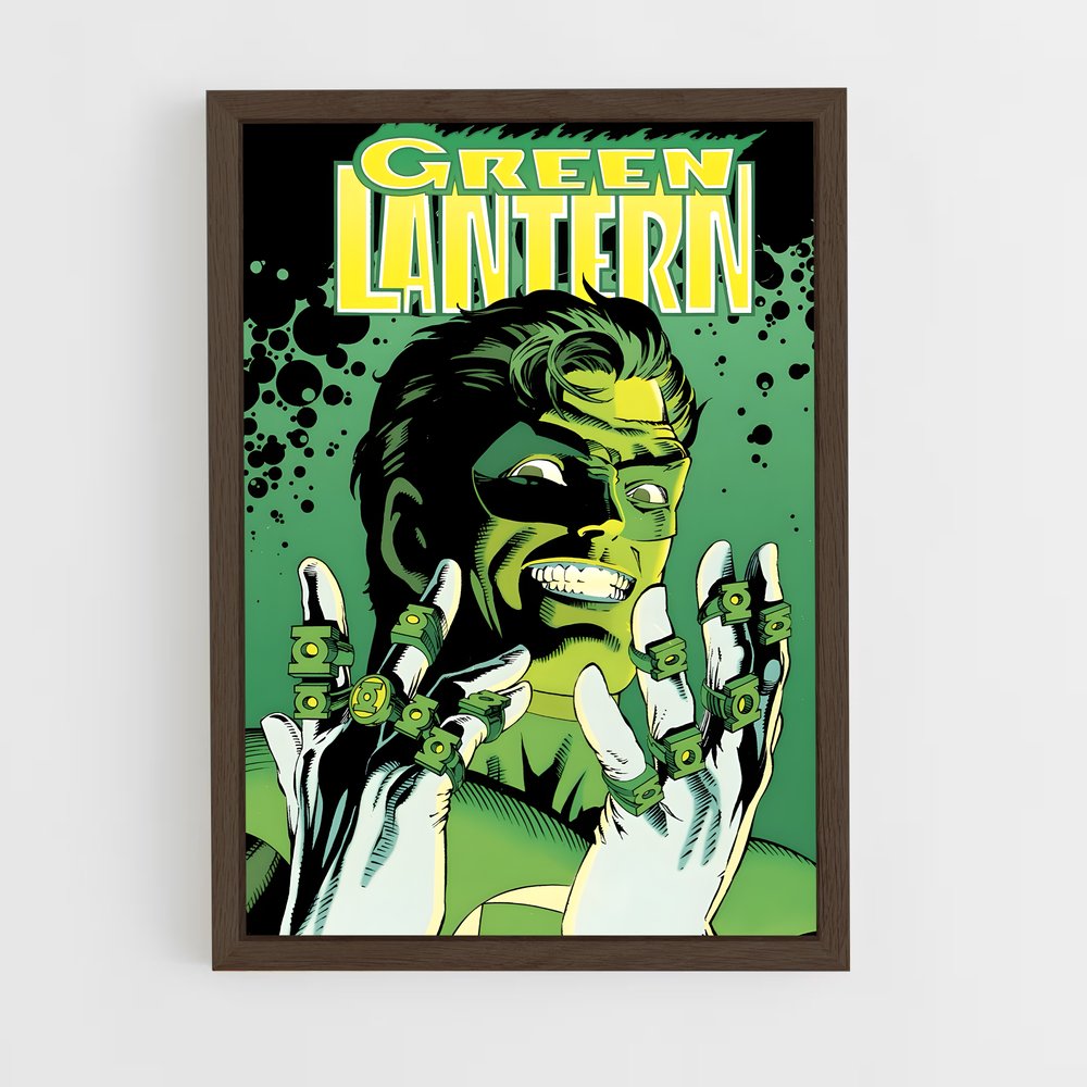ap-green lantern-12 cadre Bois foncé