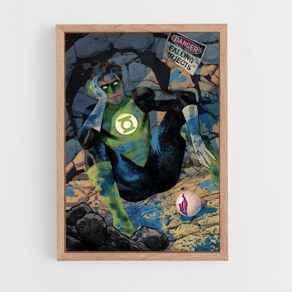 ap-green lantern-13 cadre Bois clair