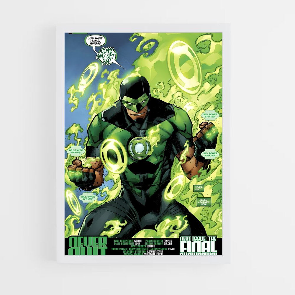 ap-green lantern-6 cadre Blanc