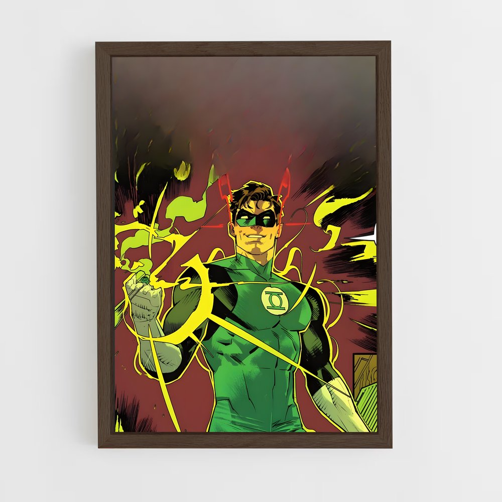 ap-green lantern-9 cadre Bois foncé