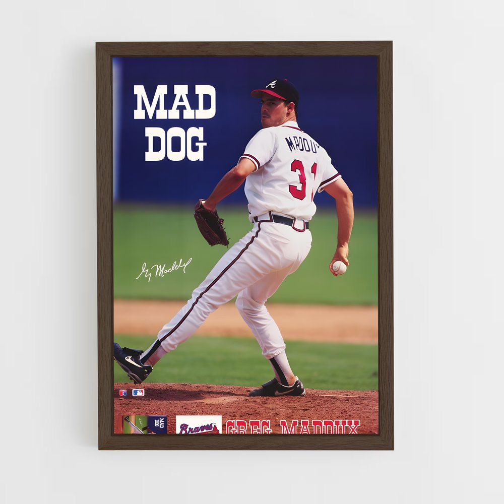 ap-greg maddux-1 cadre Bois foncé