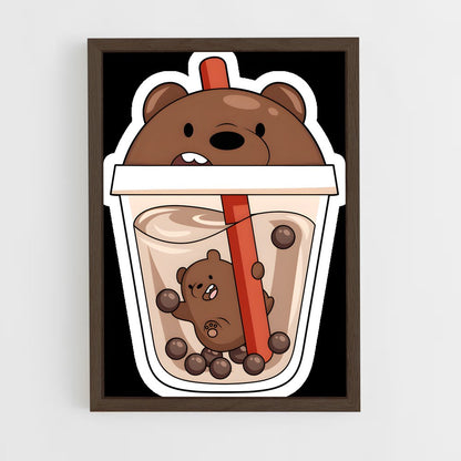 ap-grizzly we bare bears-1 cadre Bois foncé
