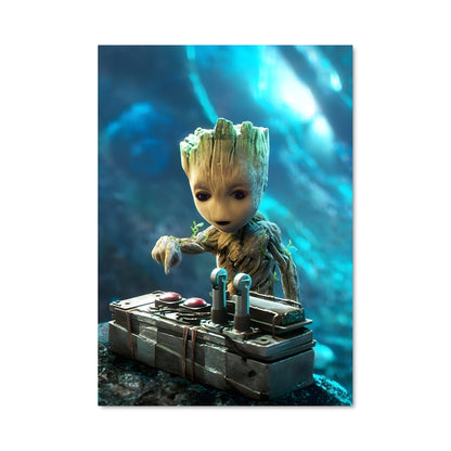 Poster Baby Groot Dance Party