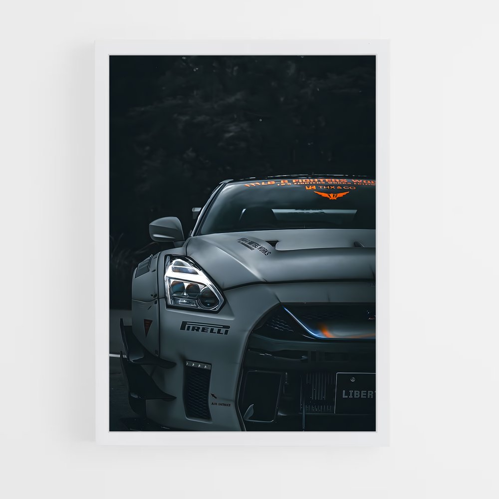 ap-gt-r r35-4 cadre Blanc