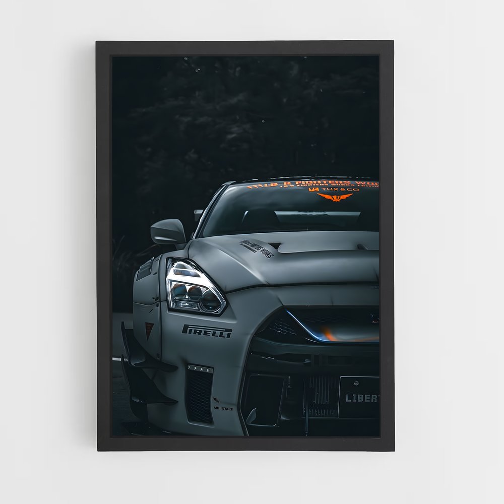 ap-gt-r r35-4 cadre Noir