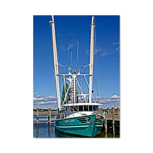 Poster Bateaux de Crevettes