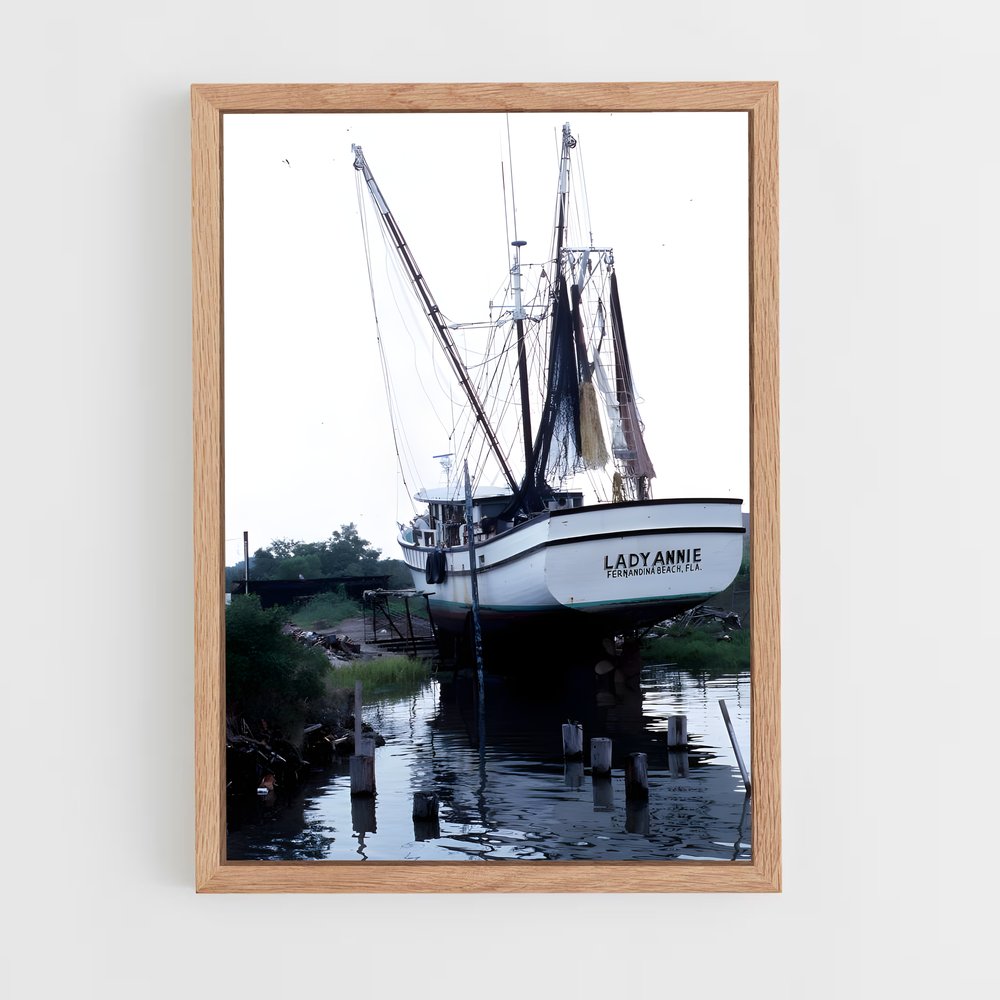 ap-gulf shrimp boats-4 cadre Bois clair