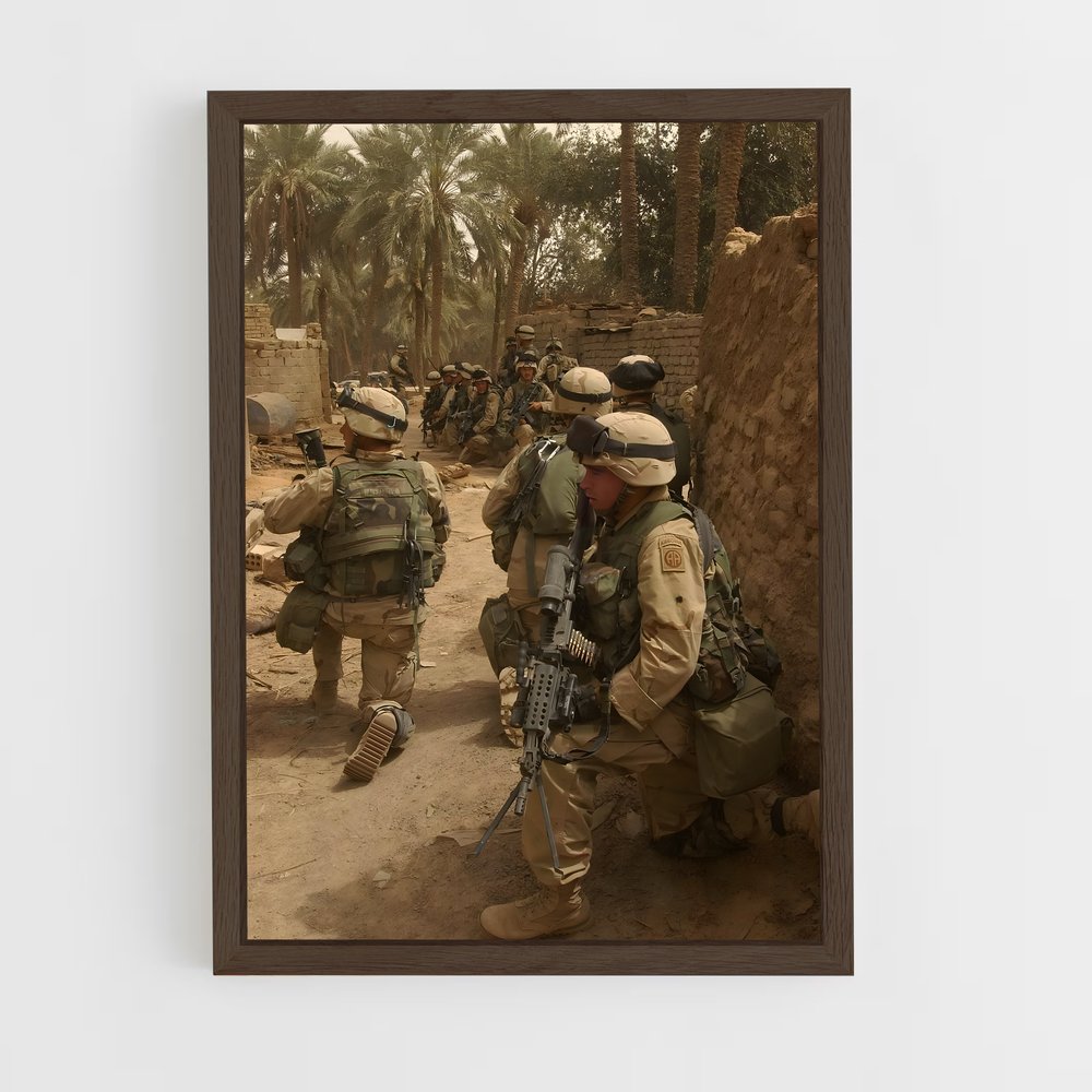 ap-gulf war-2 cadre Bois foncé