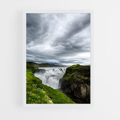 ap-gullfoss waterfall-10 cadre Blanc