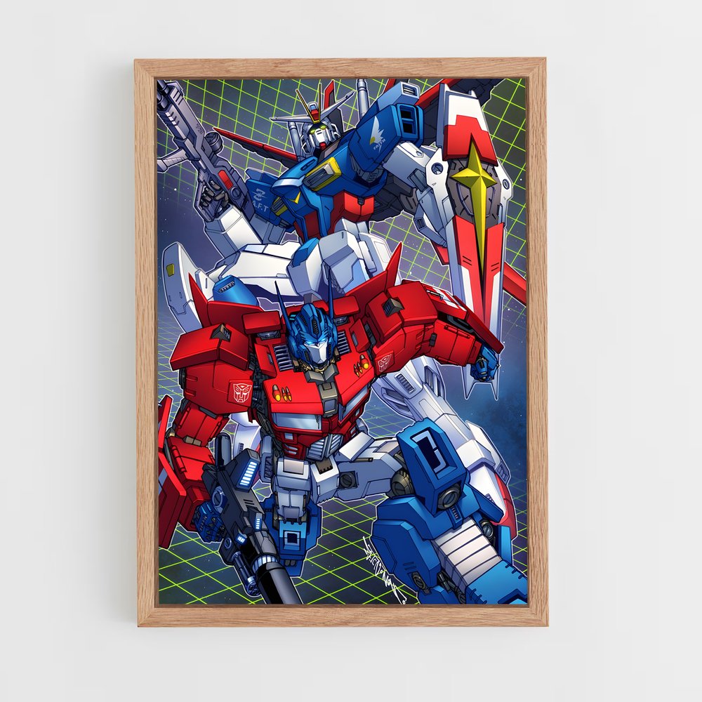 ap-gundam-4 cadre Bois clair