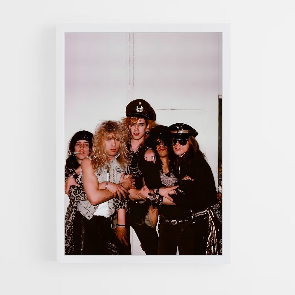 ap-guns n' roses-3 cadre Blanc