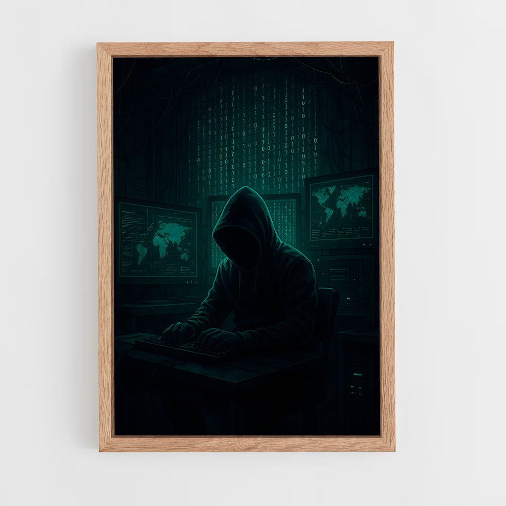 ap-hacker culture-10 cadre Bois clair